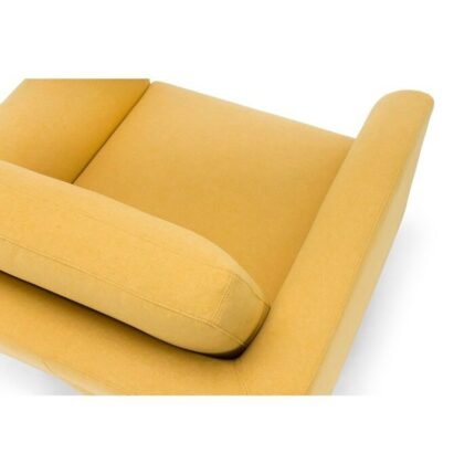 Modern arm chair for living room – yellow accent chair and single seater sofa alternative for UAE homes