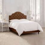 Rise Deep Button Tufted Curved Headboard Bed