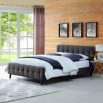 Cosmic Calm Fabric Upholstered Tufted Bed