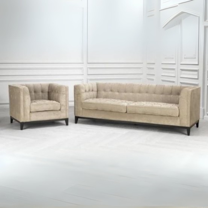 Velvet Tufted Sofa