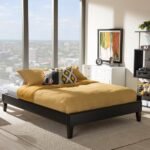 Tranquil Twist Modern Contemporary Fabric Upholstered Bed