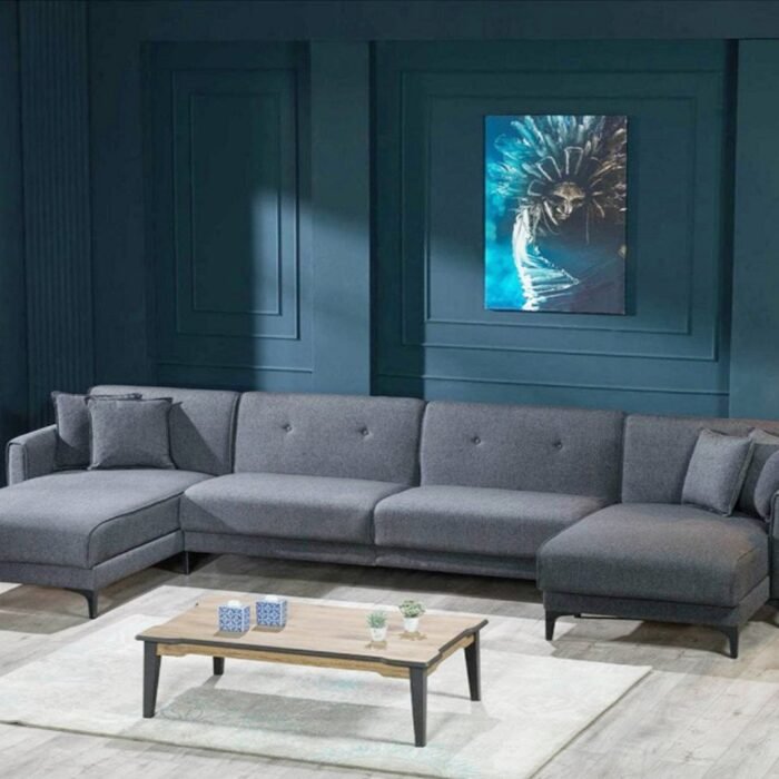 Lifestyla Pratica 3 and U-Shaped Sectional Sofa
