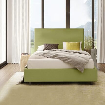 Vera Linen Upholstered Padded Bed