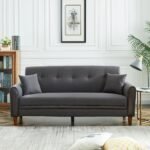 Living Room Modern Sofa with 2 Pillows