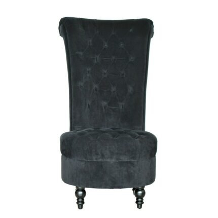 Living room armchair black velvet single sofa chair luxury style