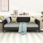 Polyester twin daybed, Gray