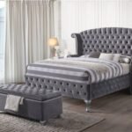 Rebekah Grey Fabric Storage Bench