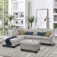 Sectional Sofa Set with Chaise Lounge