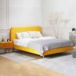Night Shade Velvet Upholstered Bed
