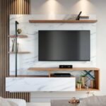 Marbled Effect Modern TV Unit