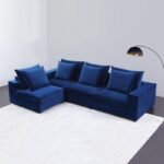 Camargue Velvet L-Shaped-Sofa Modular Sofa
