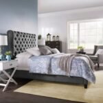 Tufted Roll-Top Bed