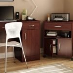 Kustom Deco Printer Cart with Wheels in Brown