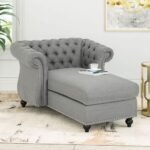 Kustom Deco Tufted Rolled Arms Chaise Lounge