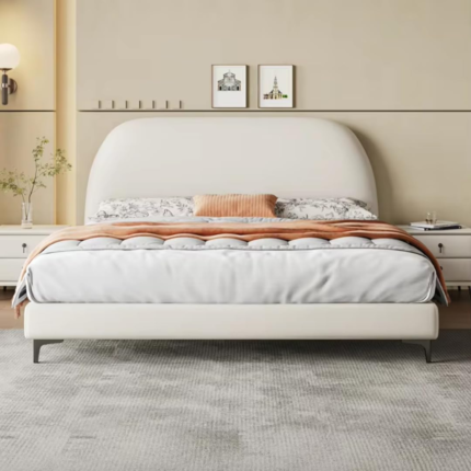 SomniLux Light Luxury Modern Leather Wrap Bed
