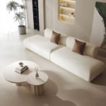 Exquisite Luxury Fleece Fabric Sofa
