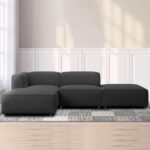 Monarch 3-Seater Polyester L-Shape Sofa