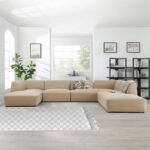 Eleanor 4-Seater U-Shape Velvet Sofa