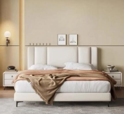 Light Luxury Modern Leather Wrap Bed