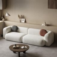 Fleece Fabric Sofa