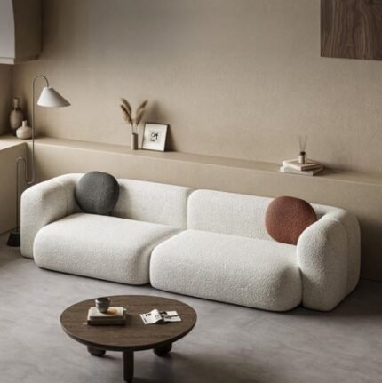 Fleece Fabric Sofa