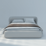 Bello Leather Fabric Bed