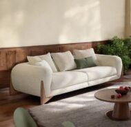 Boucle Fabric Sofa