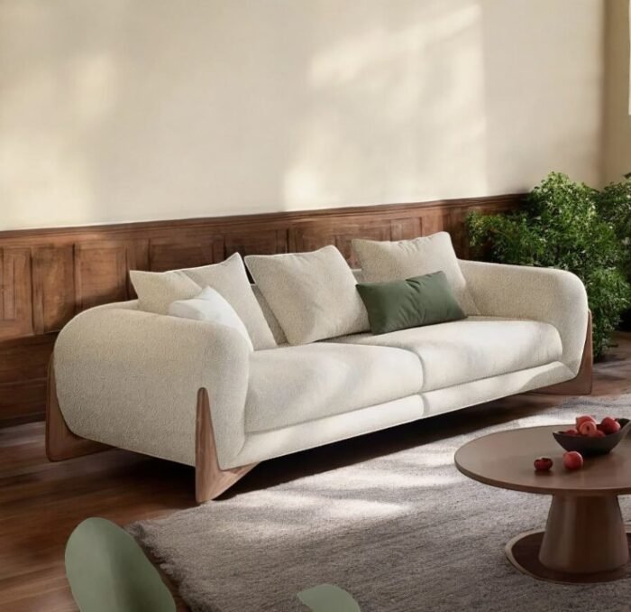 Boucle Fabric Sofa
