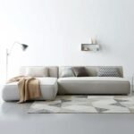 Cielo 3-Seater Velvet L-Shape Sofa