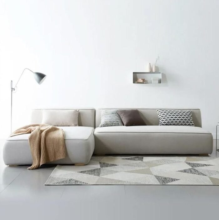 3-seater Velvet L-shape sofa