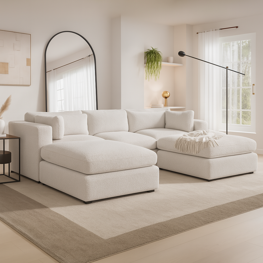 Opulent Cloud U-Shape Sectional Sofa Opulent Cloud U-Shape Sectional Sofa