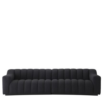 Sofa Kelly - L - Bouclé black