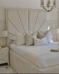 The Savoy Bed with Gold Trim