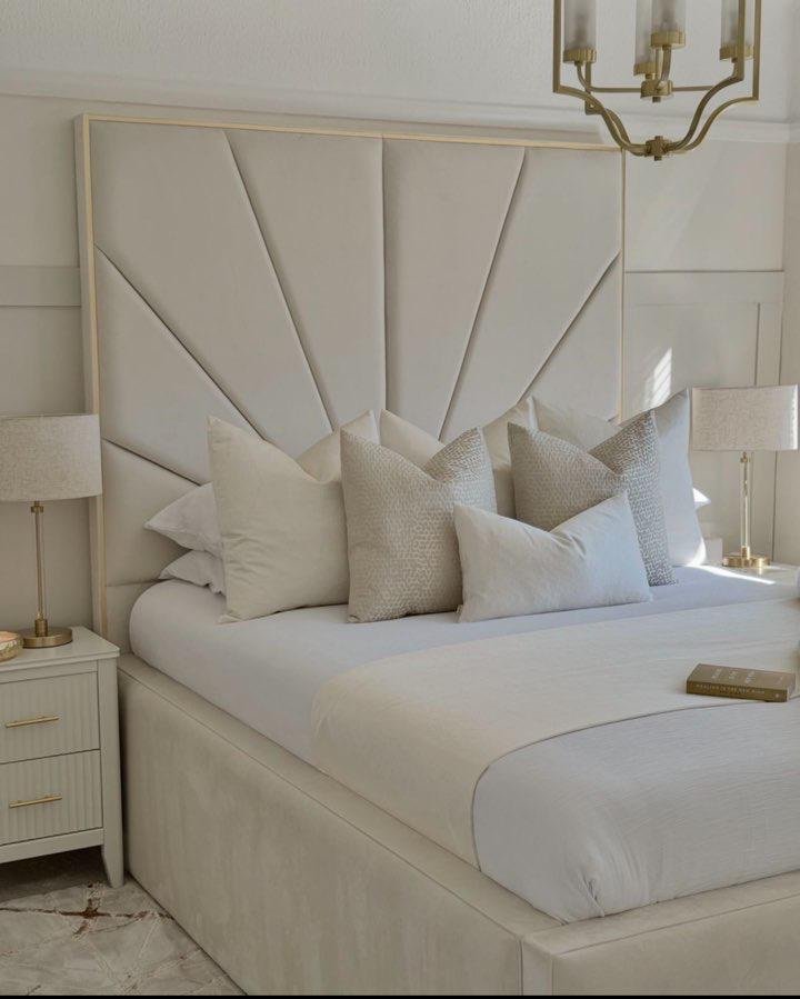 The Savoy Bed with Gold Trim The Savoy Bed with Gold Trim