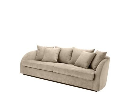 Sofa Les Palmiers Greige Velvet