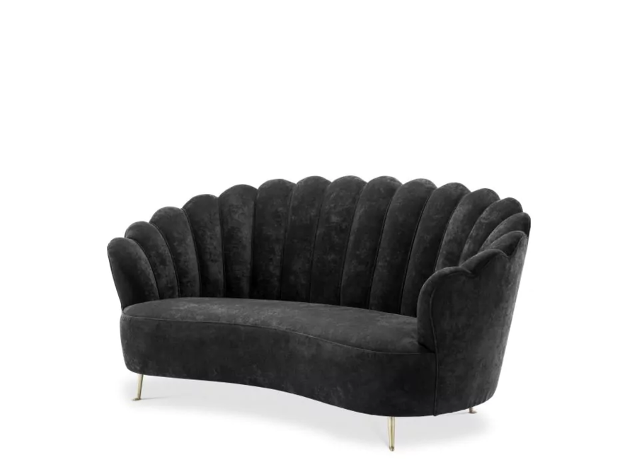 Messina Sofa - Black Velvet