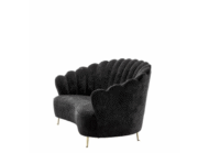 Eichholtz Sofa Messina Black Velvet 4