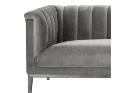 Eichholtz Sofa Raffles Grey Velvet