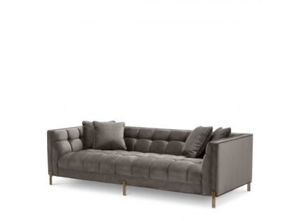 Sofa Sienna Savona grey velvet