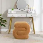 S-shape Ottoman Makeup Stool