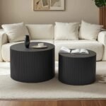 Buy Wave Stripe Nesting Coffee Table Set in Dubai - 28% OFF