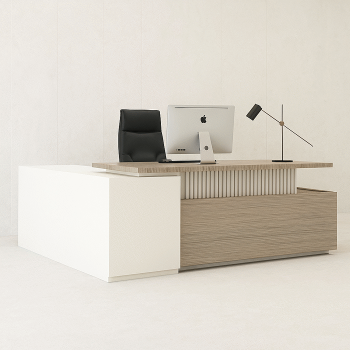 Kustom Deco MetroDesk with Storage Drawers