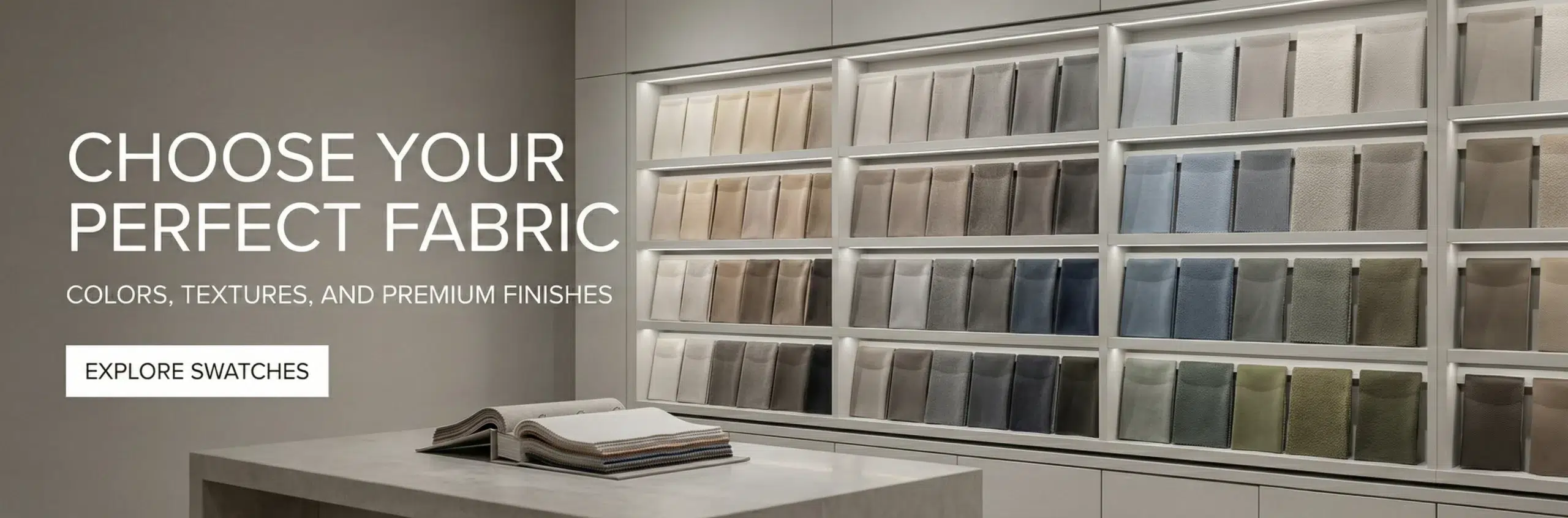 Custom sectional sofa fabric options Dubai 200 choices premium materials color swatches texture samples by Kustomdeco