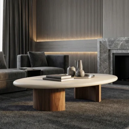 Aurelia Oval Coffee Table in UAE by Kustomdeco