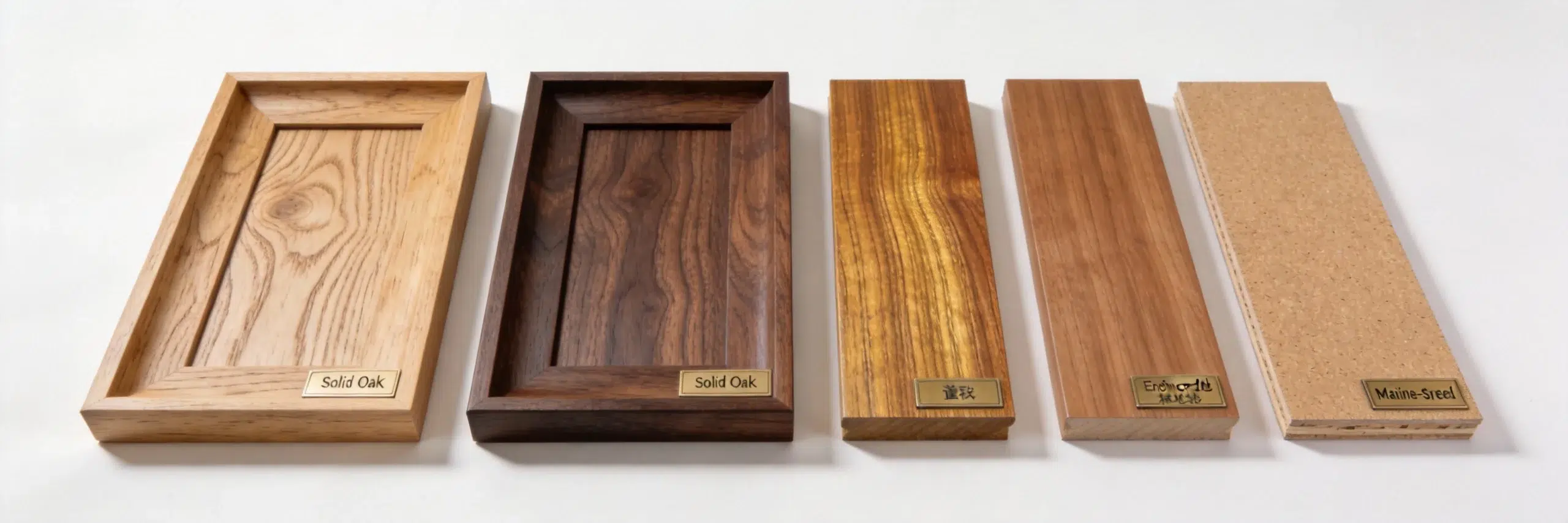 Custom sofa frame material options - solid oak, walnut, teak, engineered hardwood, marine-grade plywood comparison by Kustomdeco