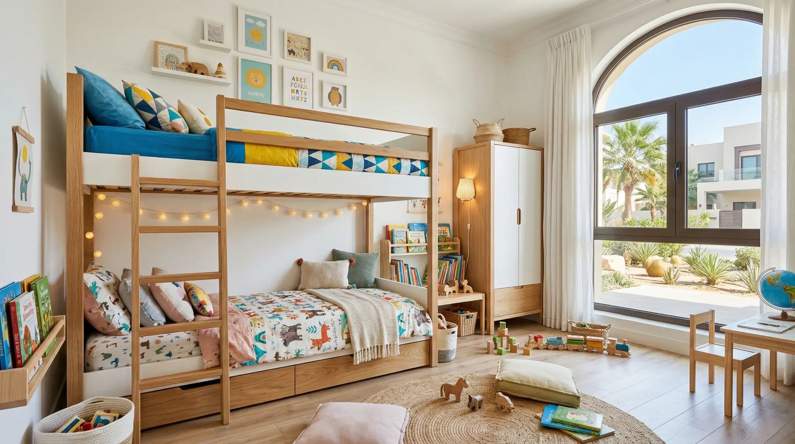 Custom kids bedroom furniture Dubai bunk beds and wardrobes made to order