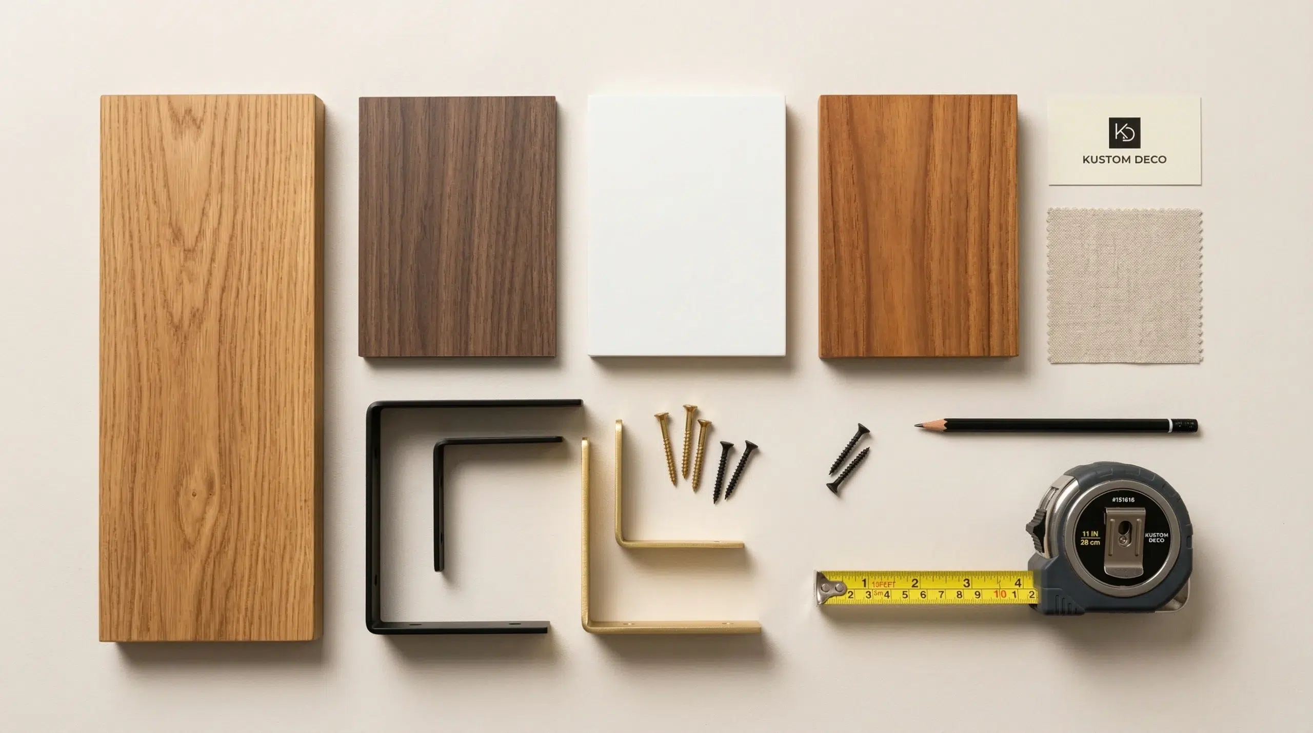 Custom wall shelf material and finish options Dubai — Kustom Deco UAE