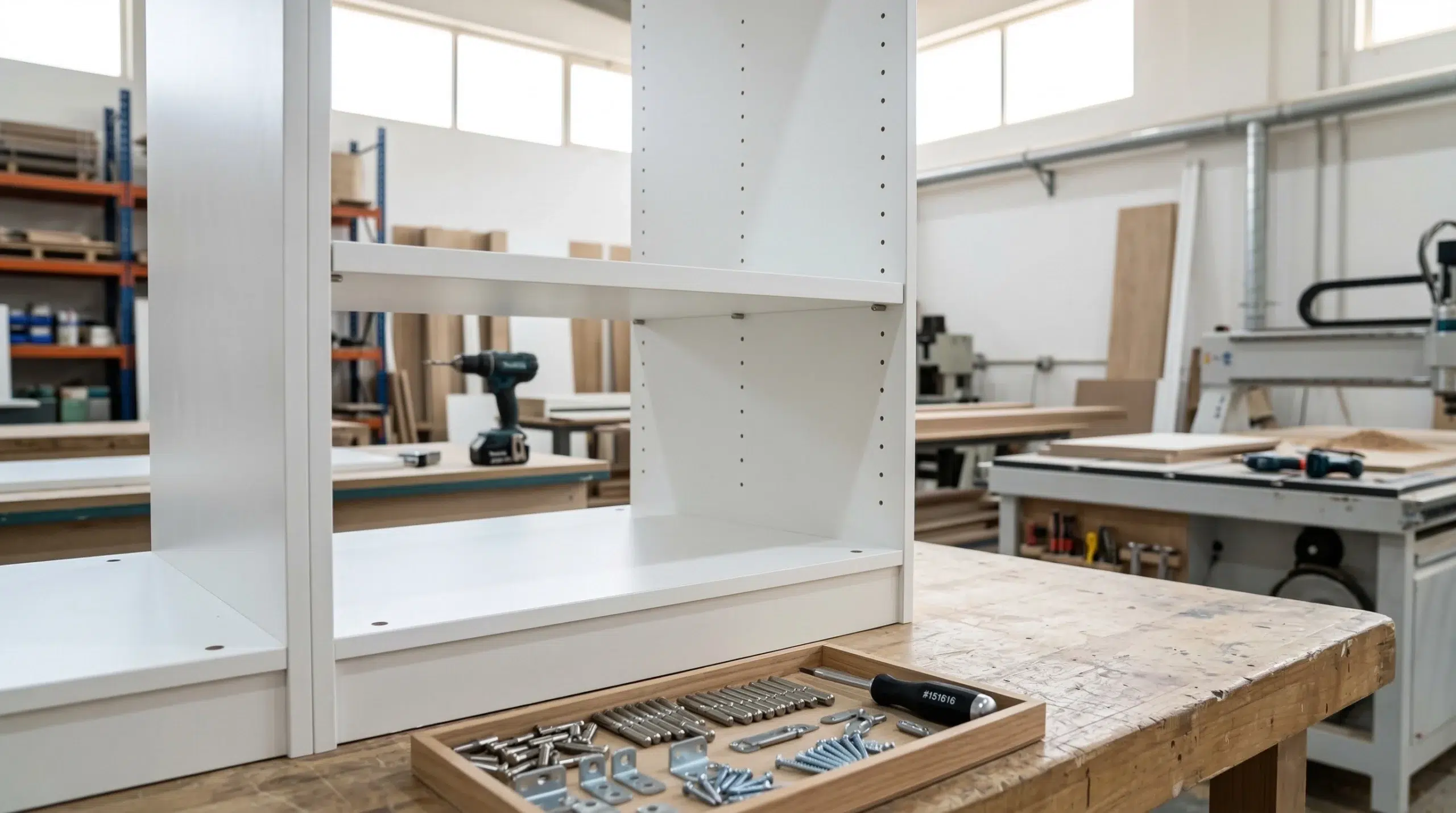 Kustom Deco custom storage furniture manufacturing process Dubai workshop