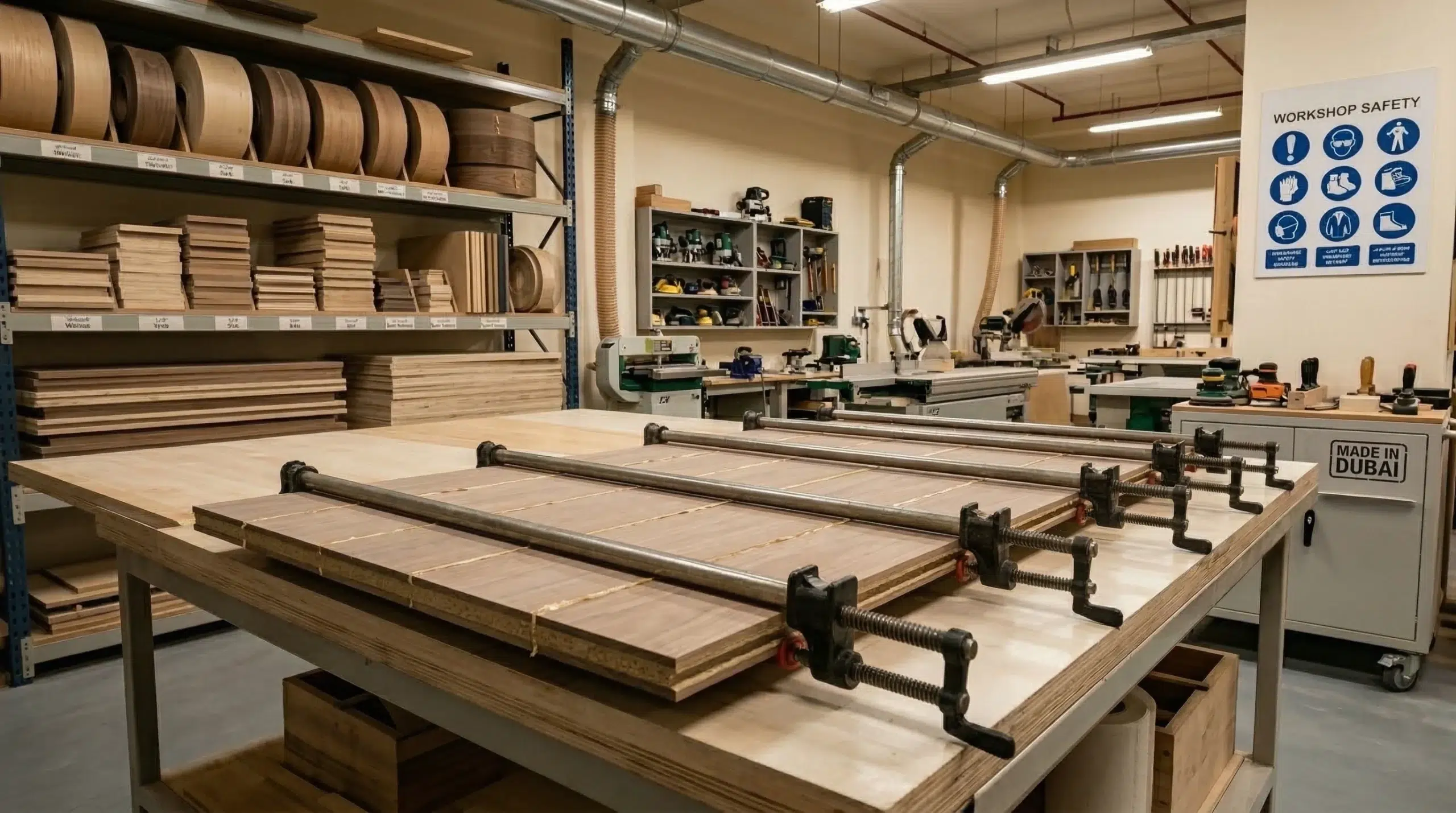 Kustom Deco custom desk manufacturing process Dubai