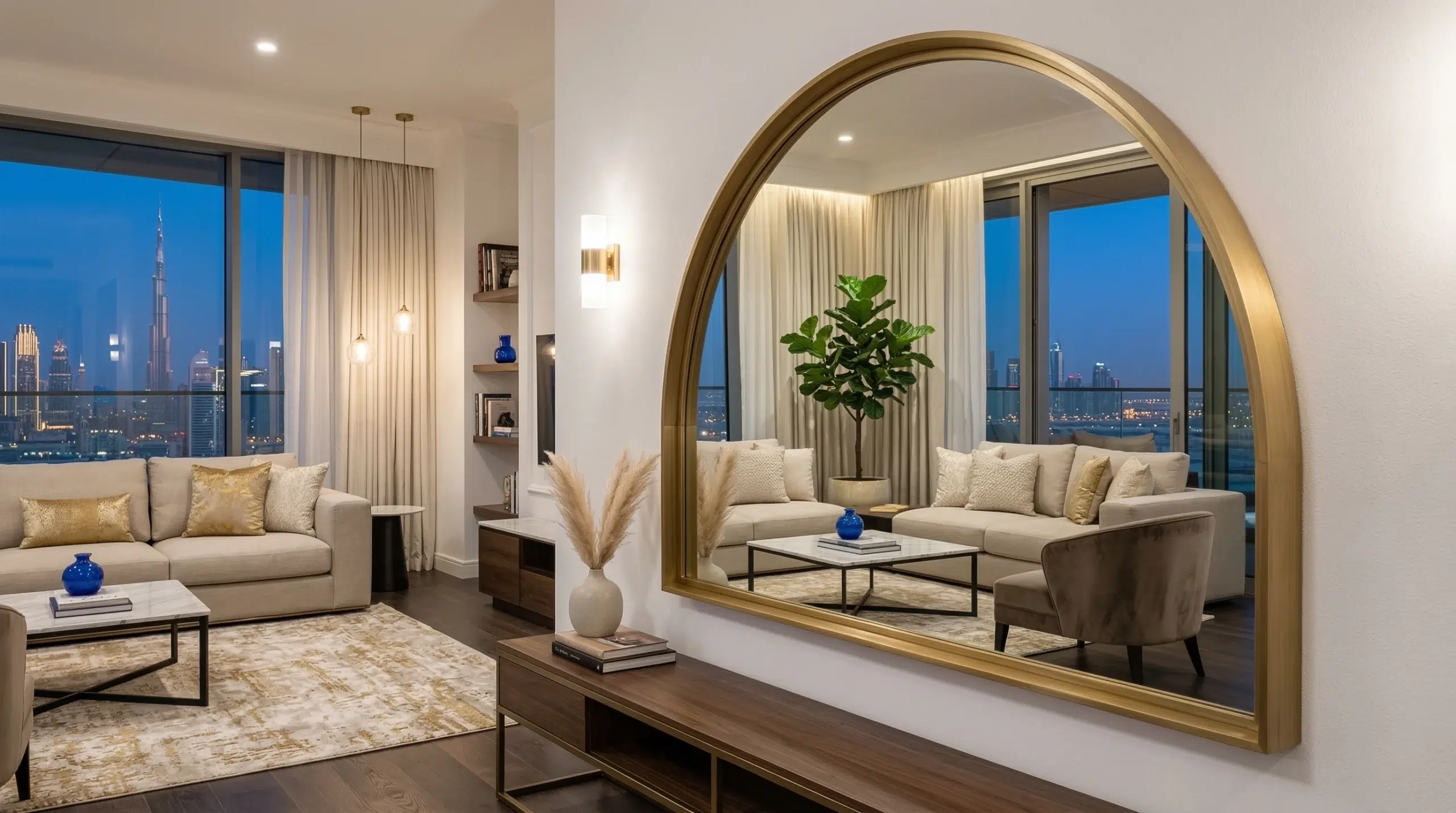 Contact Kustom Deco for custom mirrors Dubai UAE